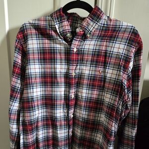 Men's Red Plaid Shirt